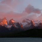 Morgenrot im NP Torres del Paine/Chile