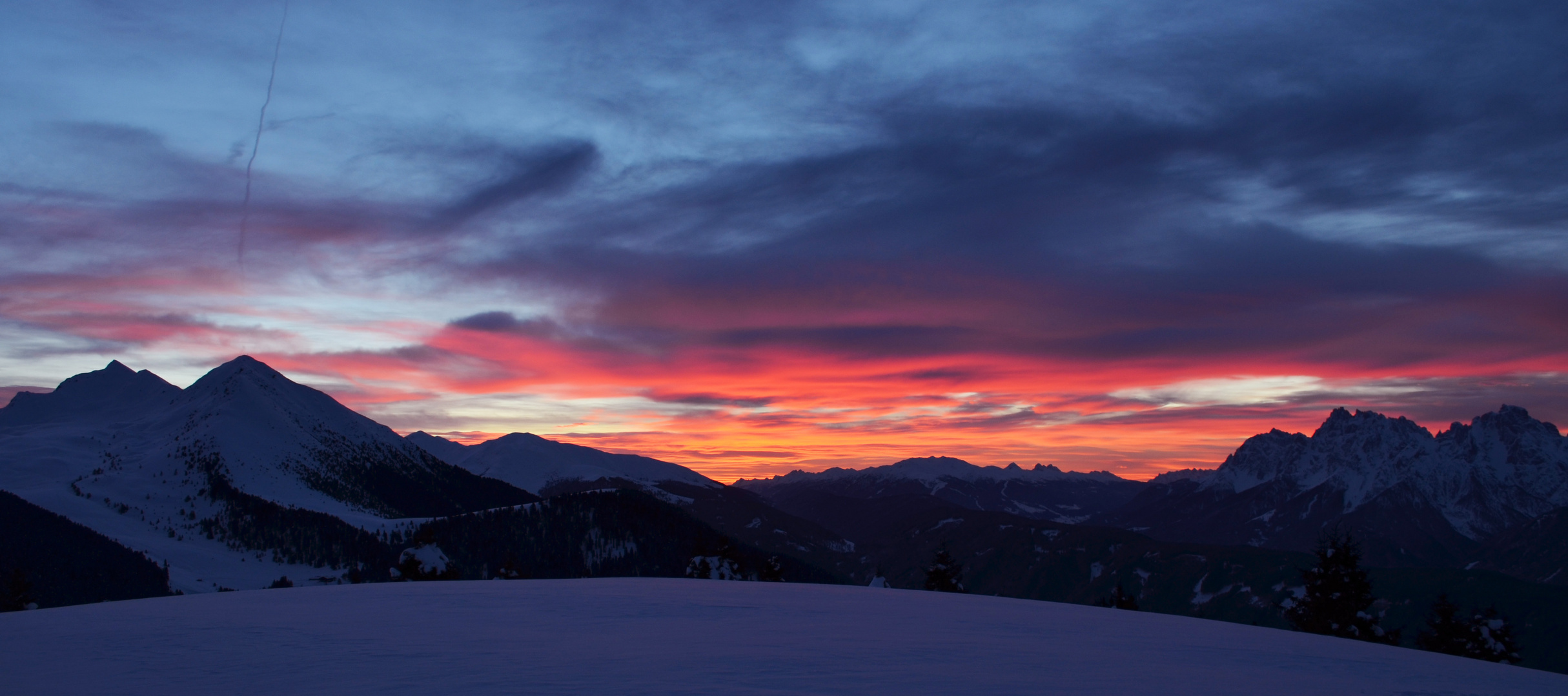 Morgenrot im Pustertal