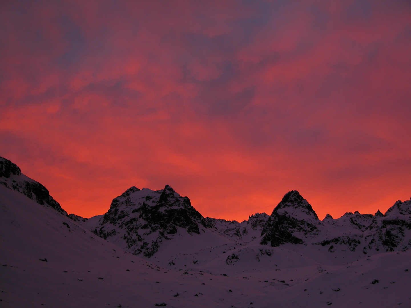 Morgenrot im Schlappintal