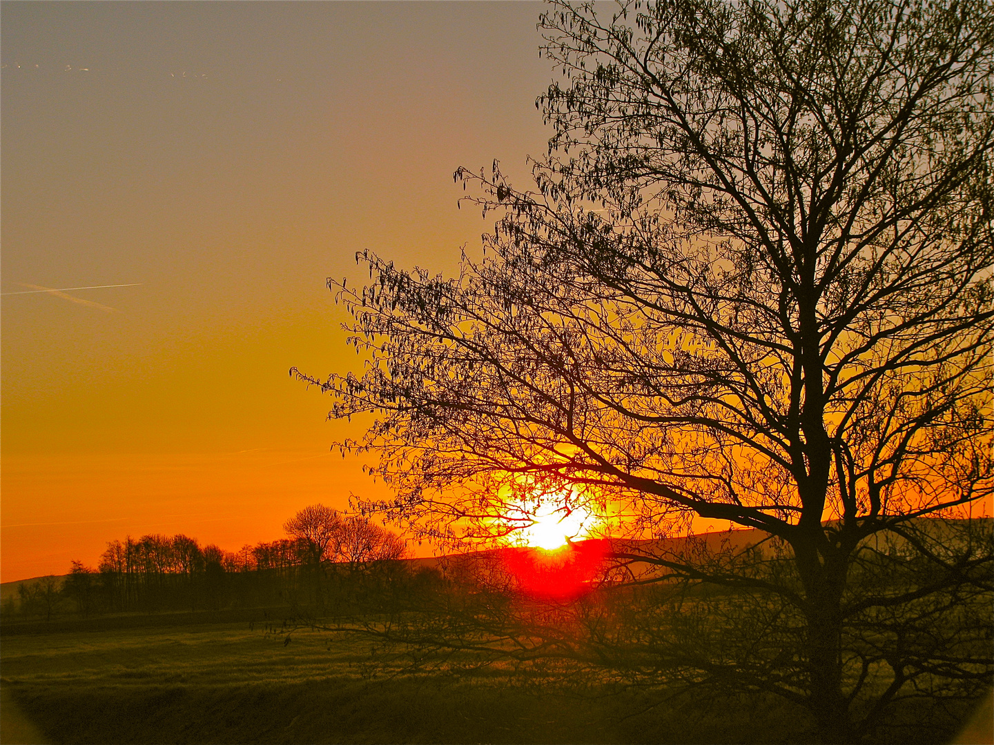 ...Morgenrot in Montbarrey...