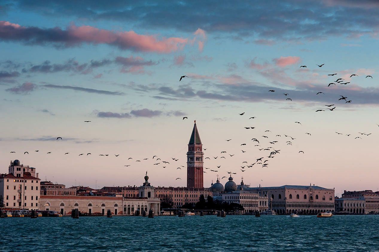 Morgenrot in Venedig