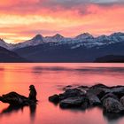 Morgenrot Inferno über dem Thunersee