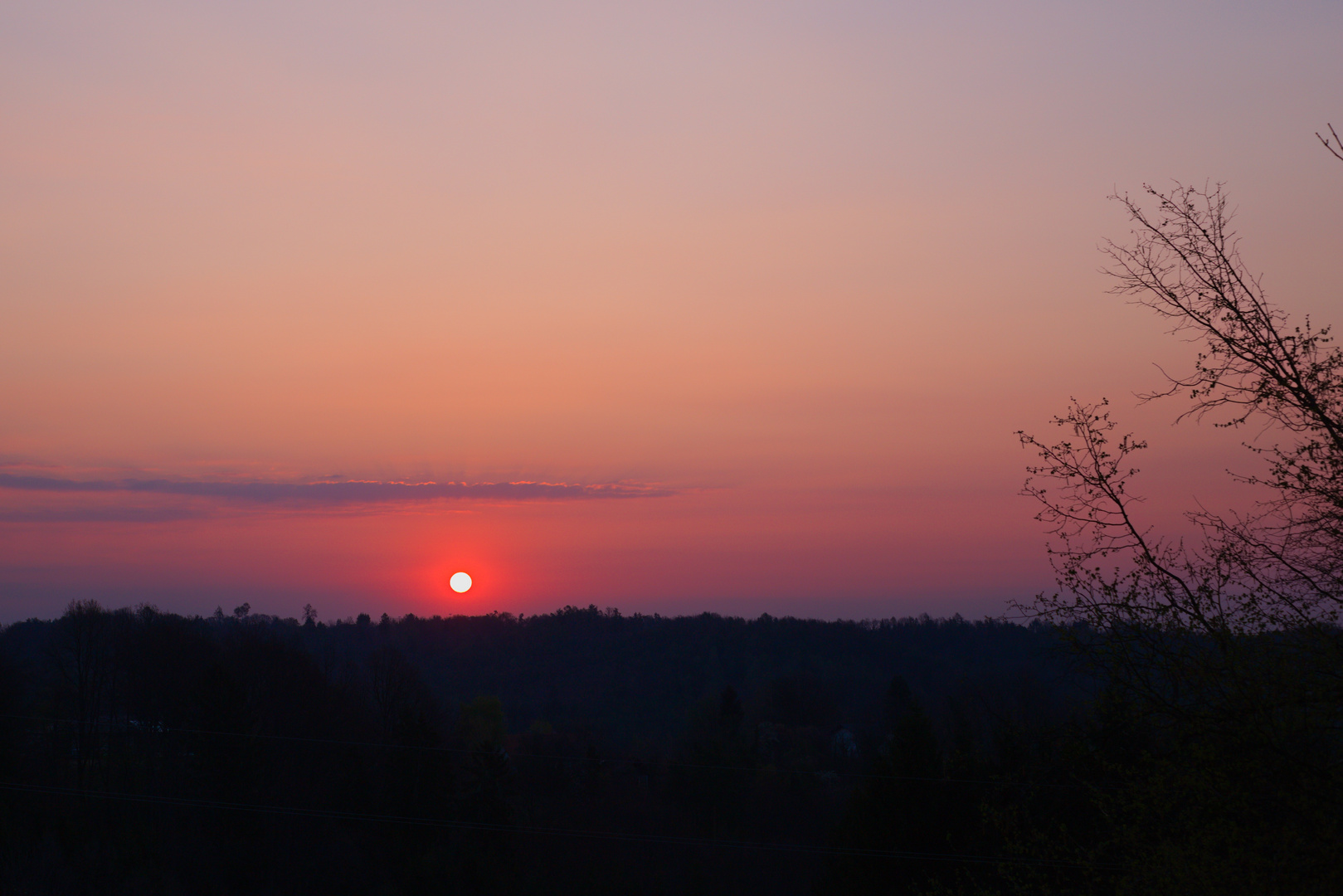 Morgenrot - mit Regen droht