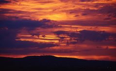 Morgenrot Richtung Heilbronn