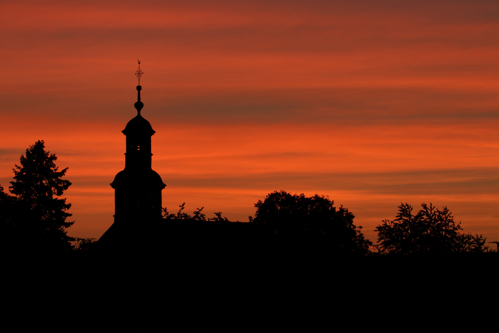 Morgenrot, schlecht Wetter droht