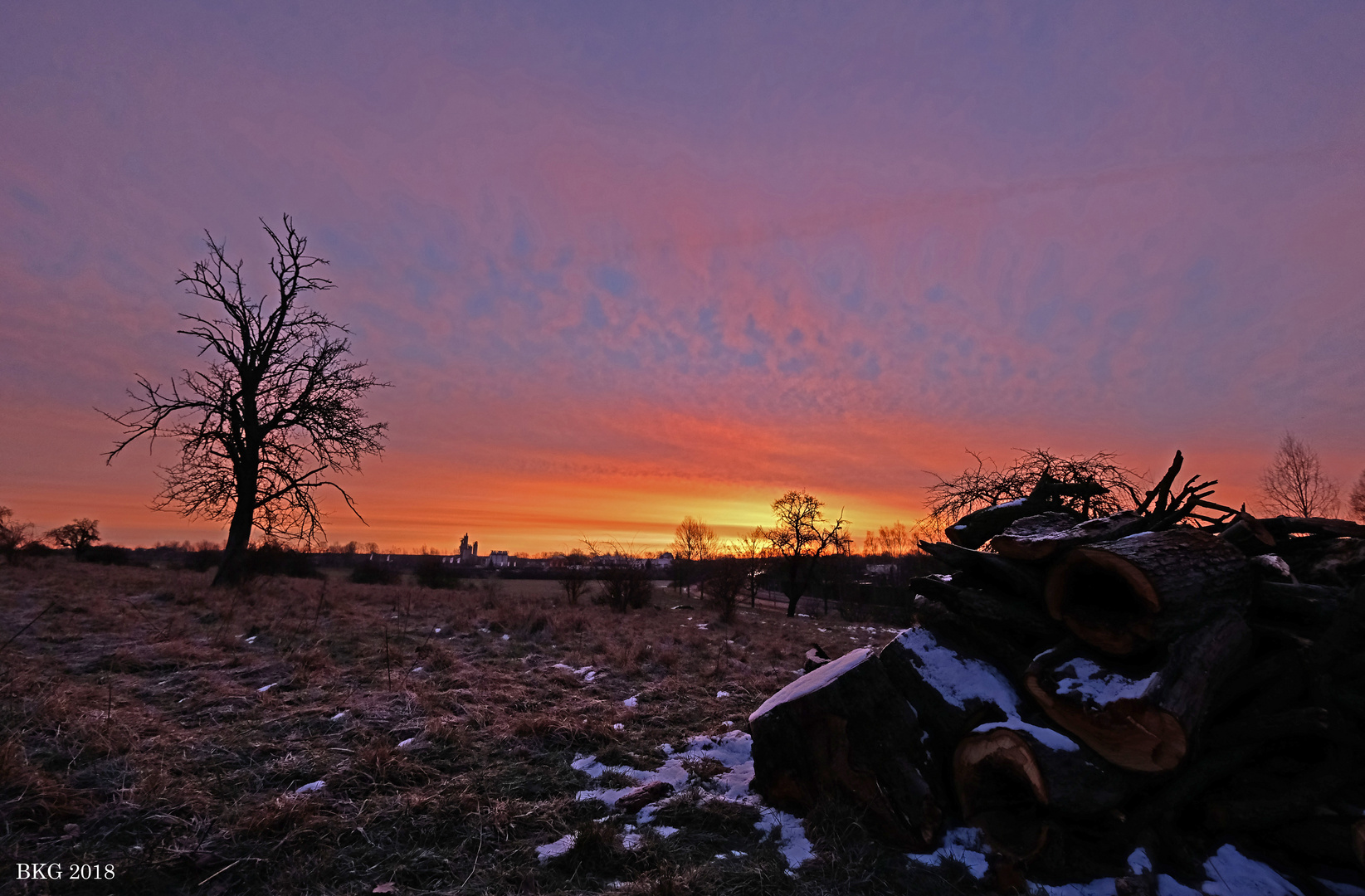 Morgenrot - schlecht Wetter droht