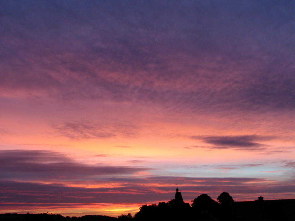 Morgenrot, schön Wetter troht!