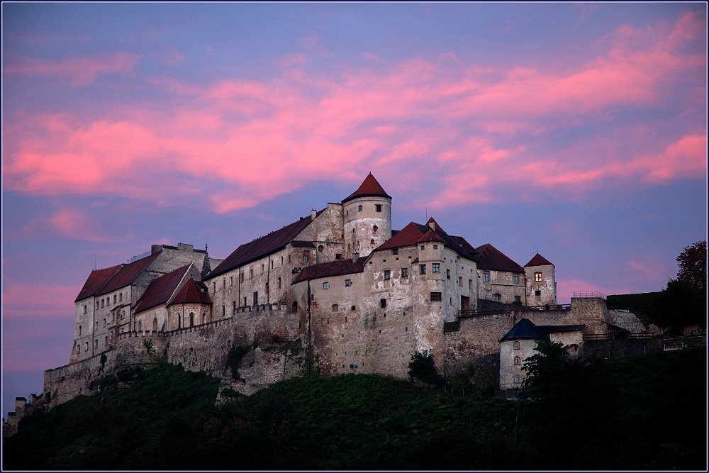 Morgenrot über Burghausen