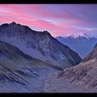 Morgenrot über dem Baltschiedertal