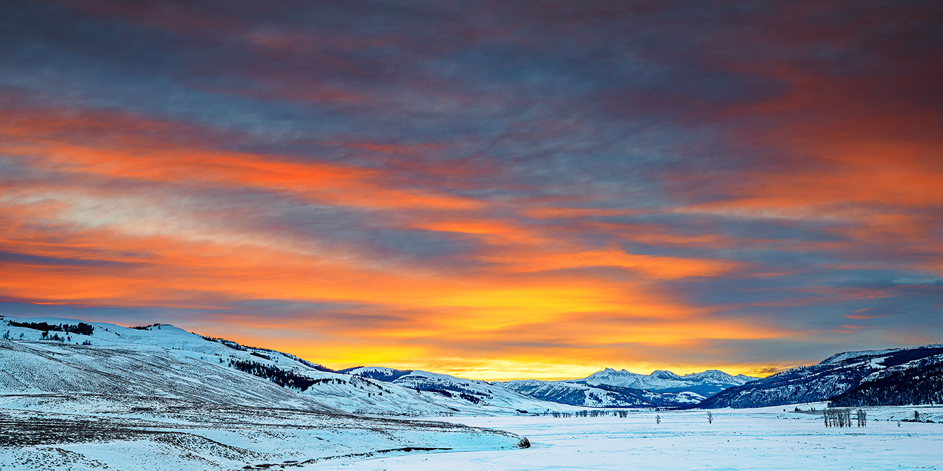 Morgenrot über dem Lamar-Valley