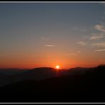 Morgenrot über dem Odenwald