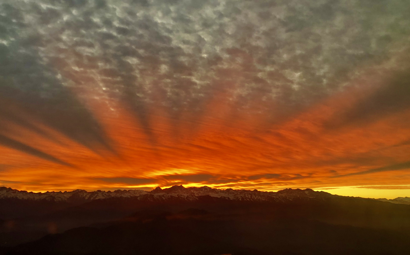 "Morgenrot über den Anden ...................."