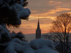 Morgenrot über der Bergstraße