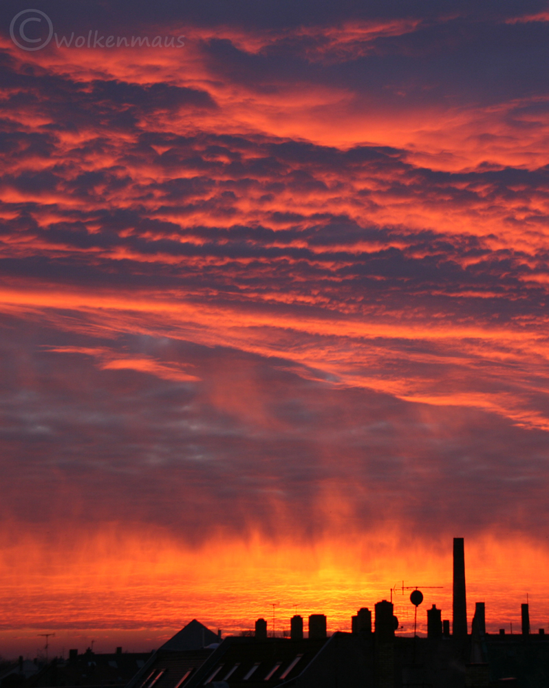 Morgenrot über LE