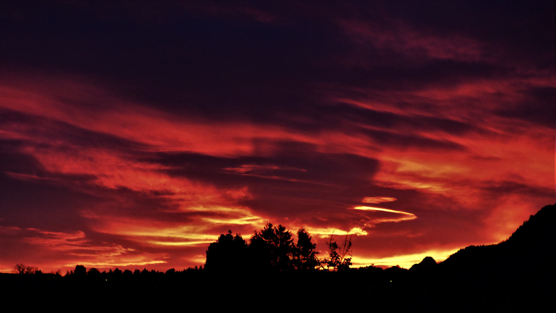 Morgenrot über Pfronten