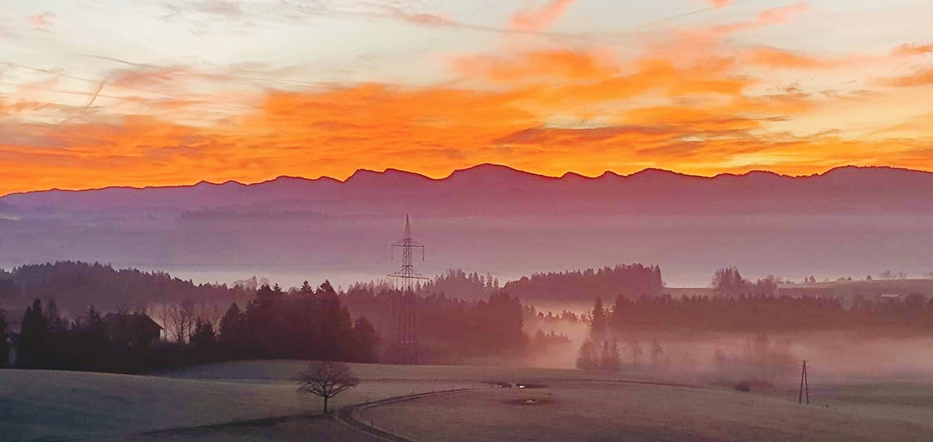 Morgenrot über Scheidegg