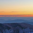 Morgenrot und 123 km Sicht ins Riesengebirge zur Schneekoppe  in einer weiteren Aufnahme...