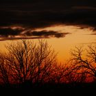 Morgenrot und Regenfront