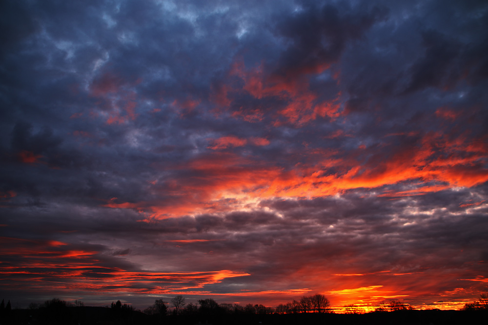 Morgenrot vor Heiligabend......