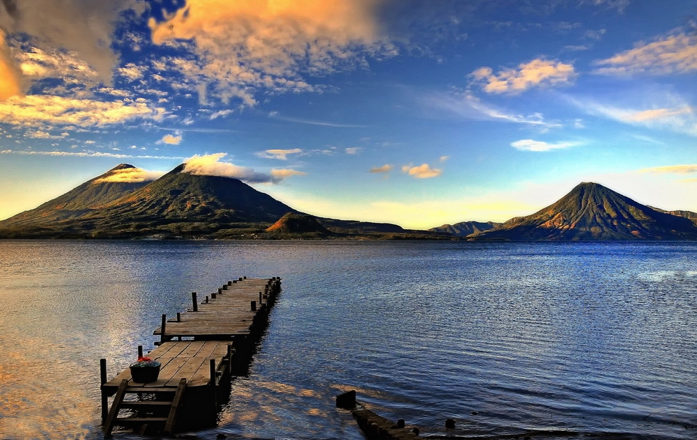 Morgens am Atitlán-See