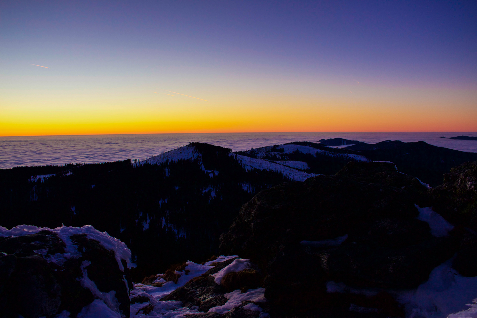 Morgens am Berg