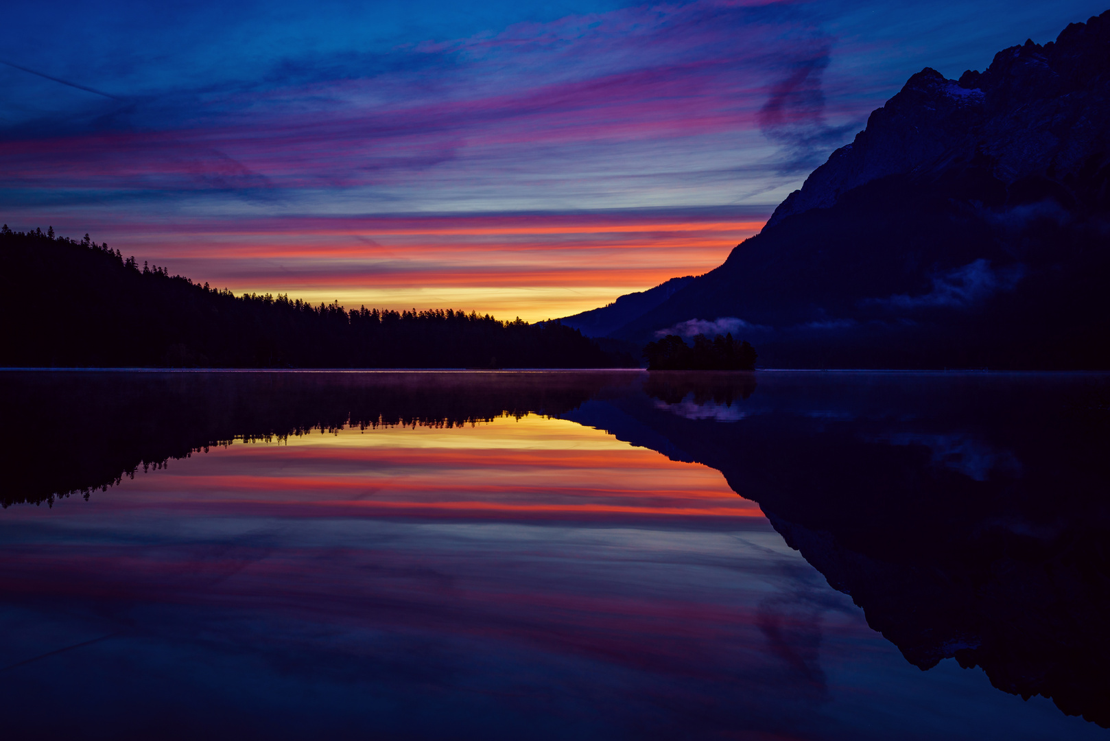 Morgens am Eibsee