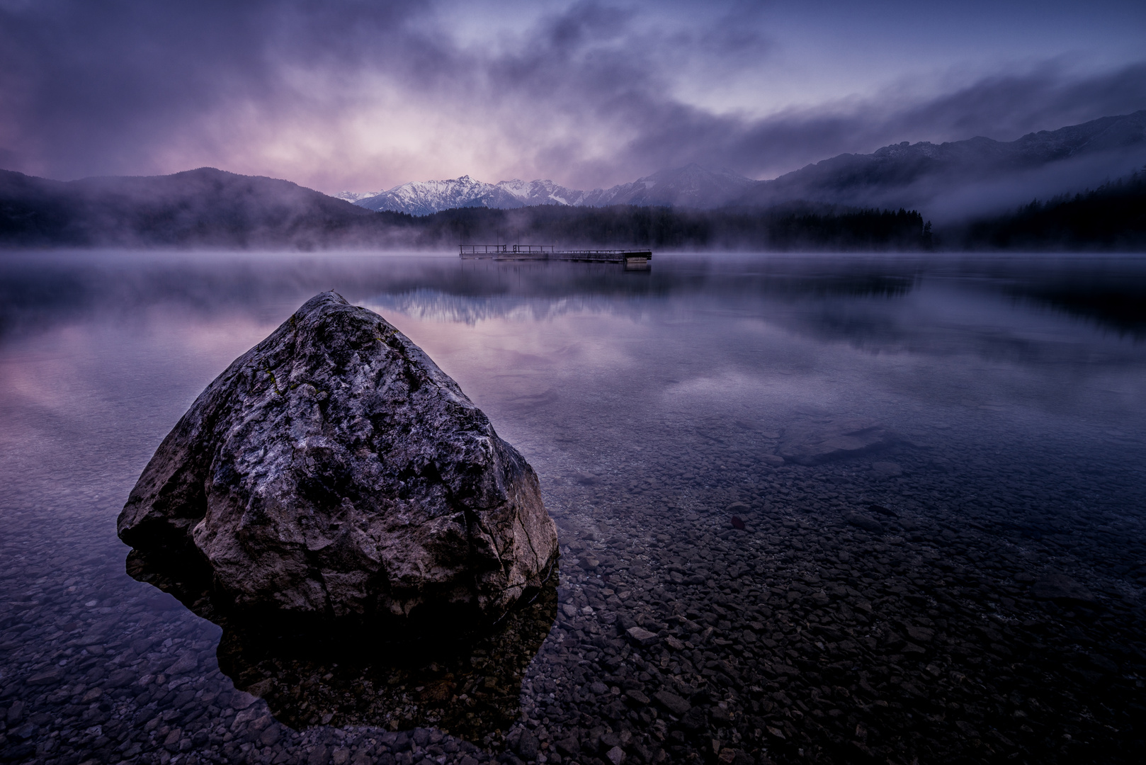 Morgens am Eibsee