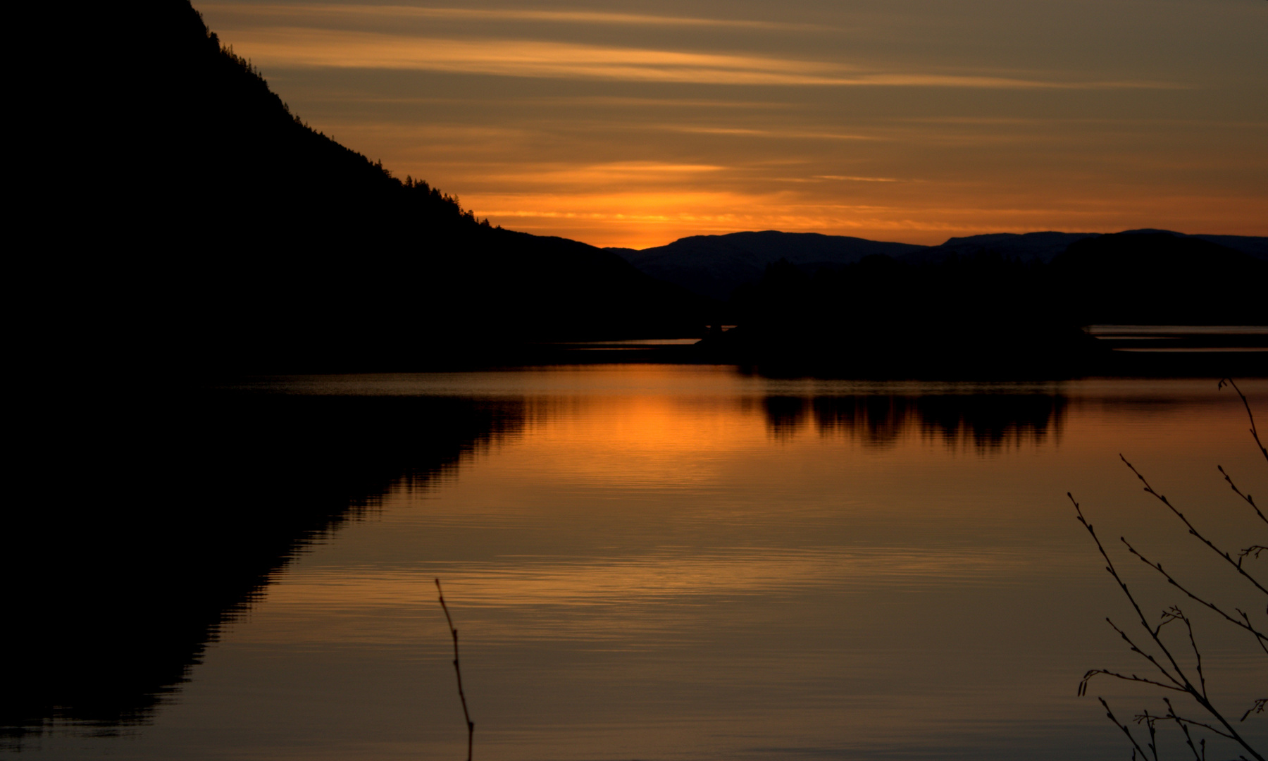 Morgens am Fjord