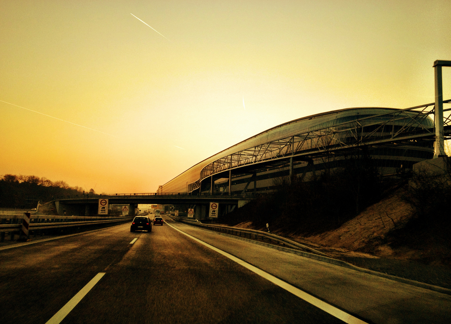 Morgens am Flughafen Frankfurt