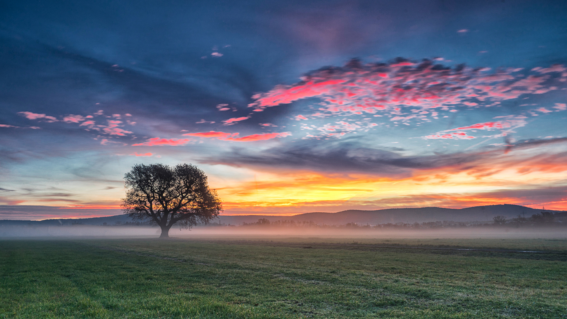 Morgens am Flugplatz in Gelnhausen