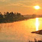 Morgens am goldenen Fluss