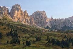 Morgens am Grödner Joch