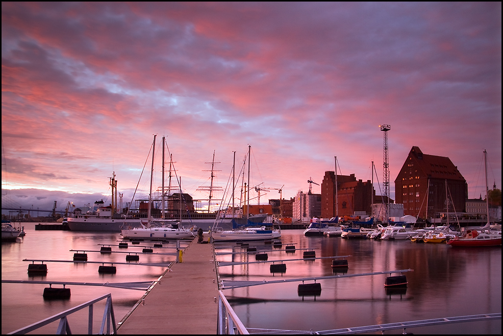 Morgens am Hafen