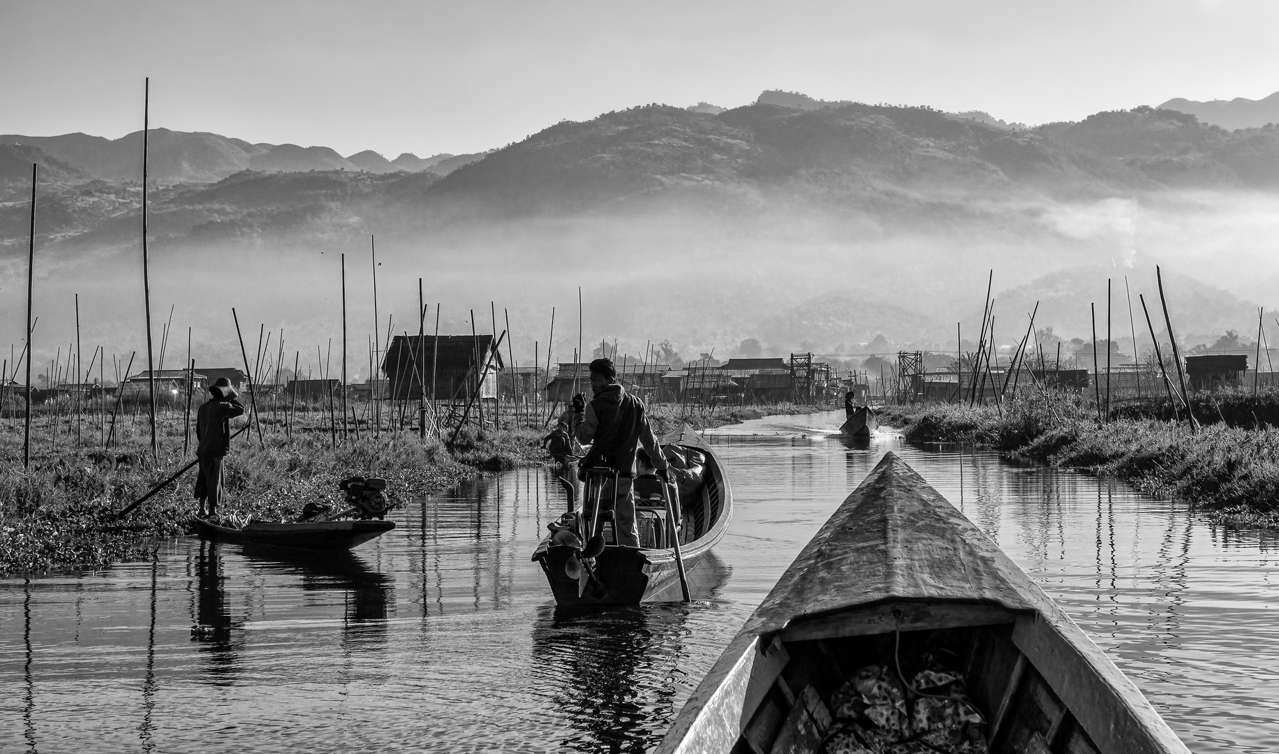 Morgens am Inle-See