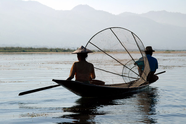 Morgens am Inle-See