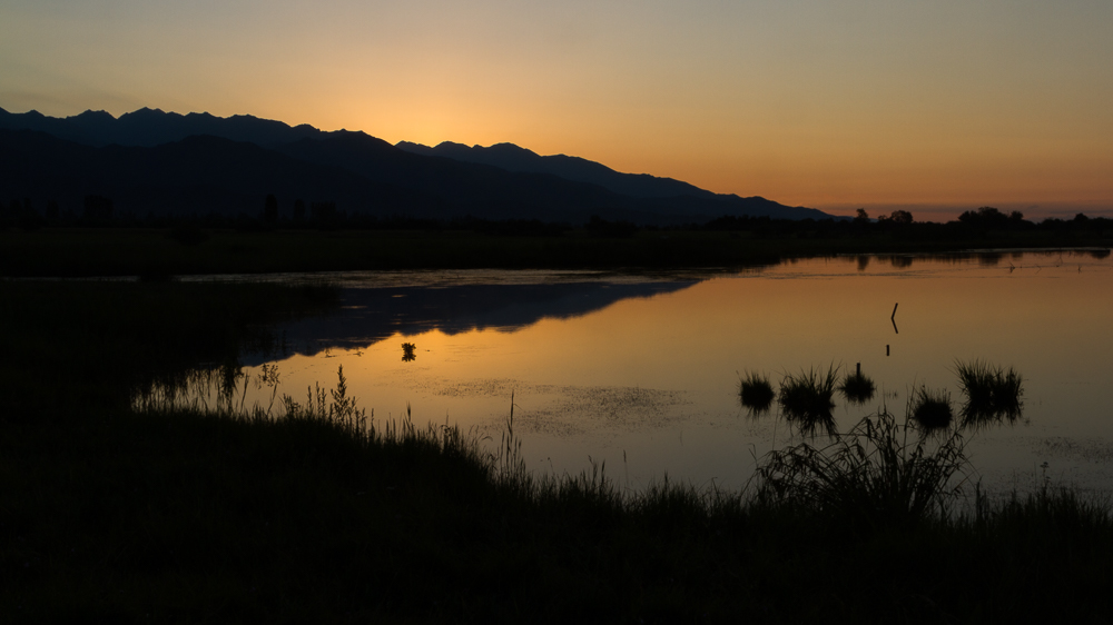 Morgens am Issyk Kul