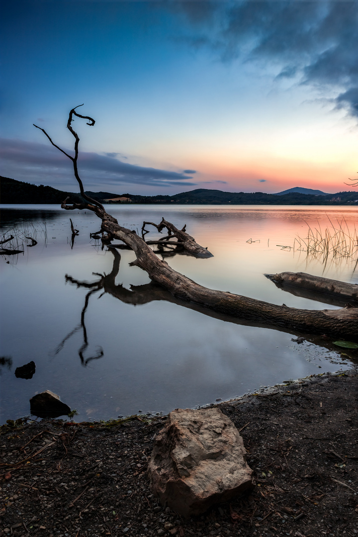 Morgens am Laacher See