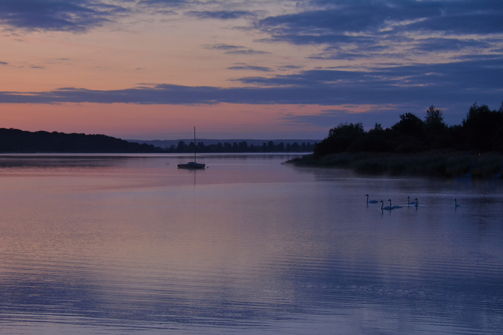 morgens am Lac de Madine