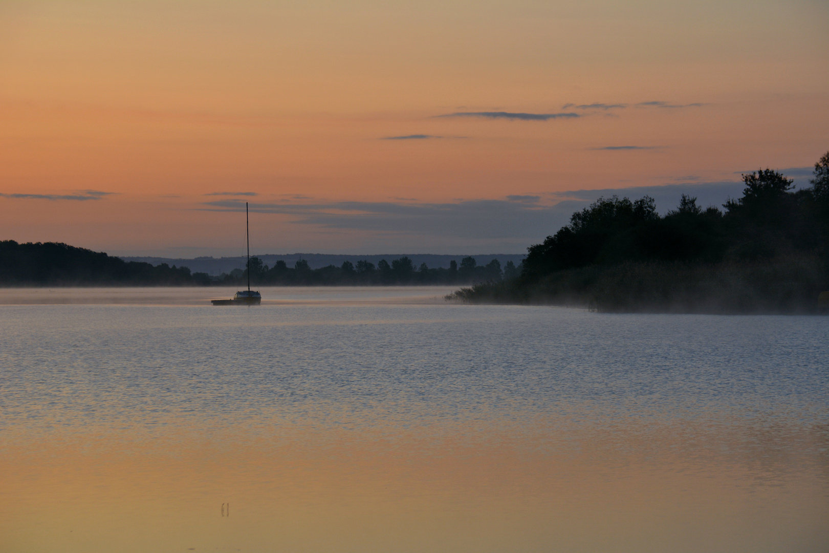 morgens am Lac de Madine