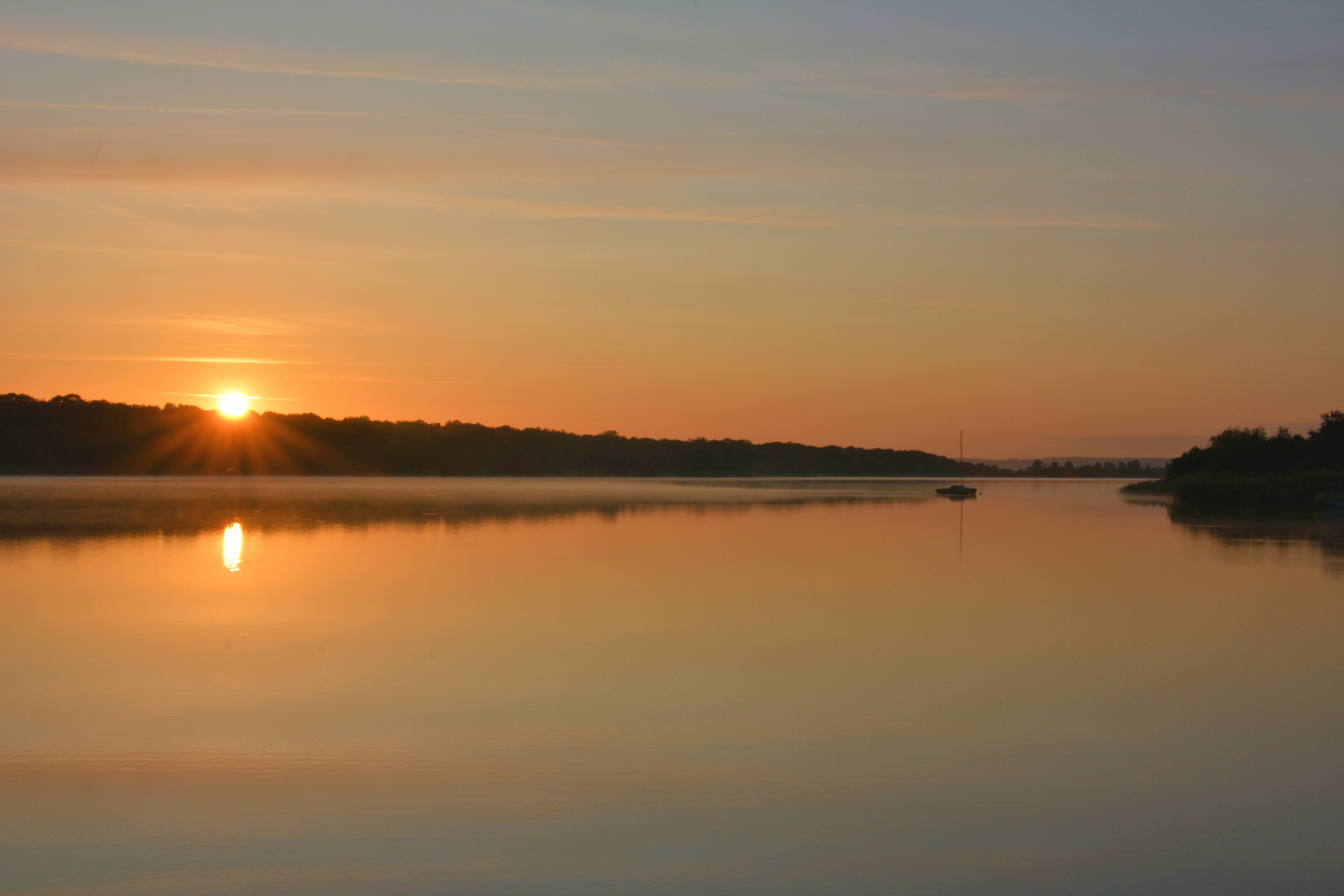 morgens am Lac de Madine