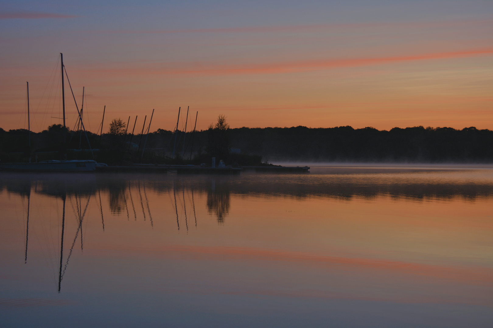 morgens am Lac de Madine