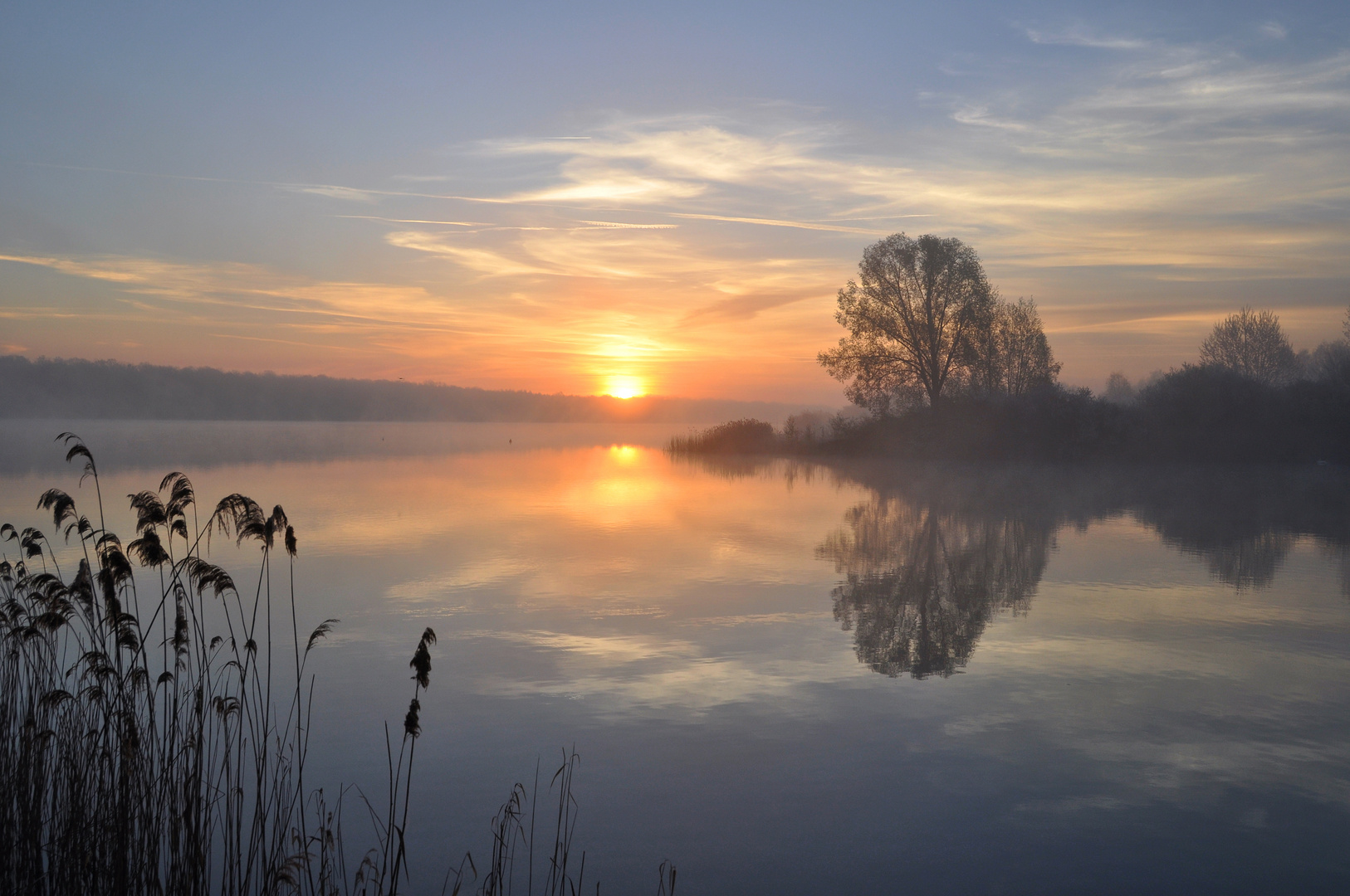 Morgens am Lac de Madine