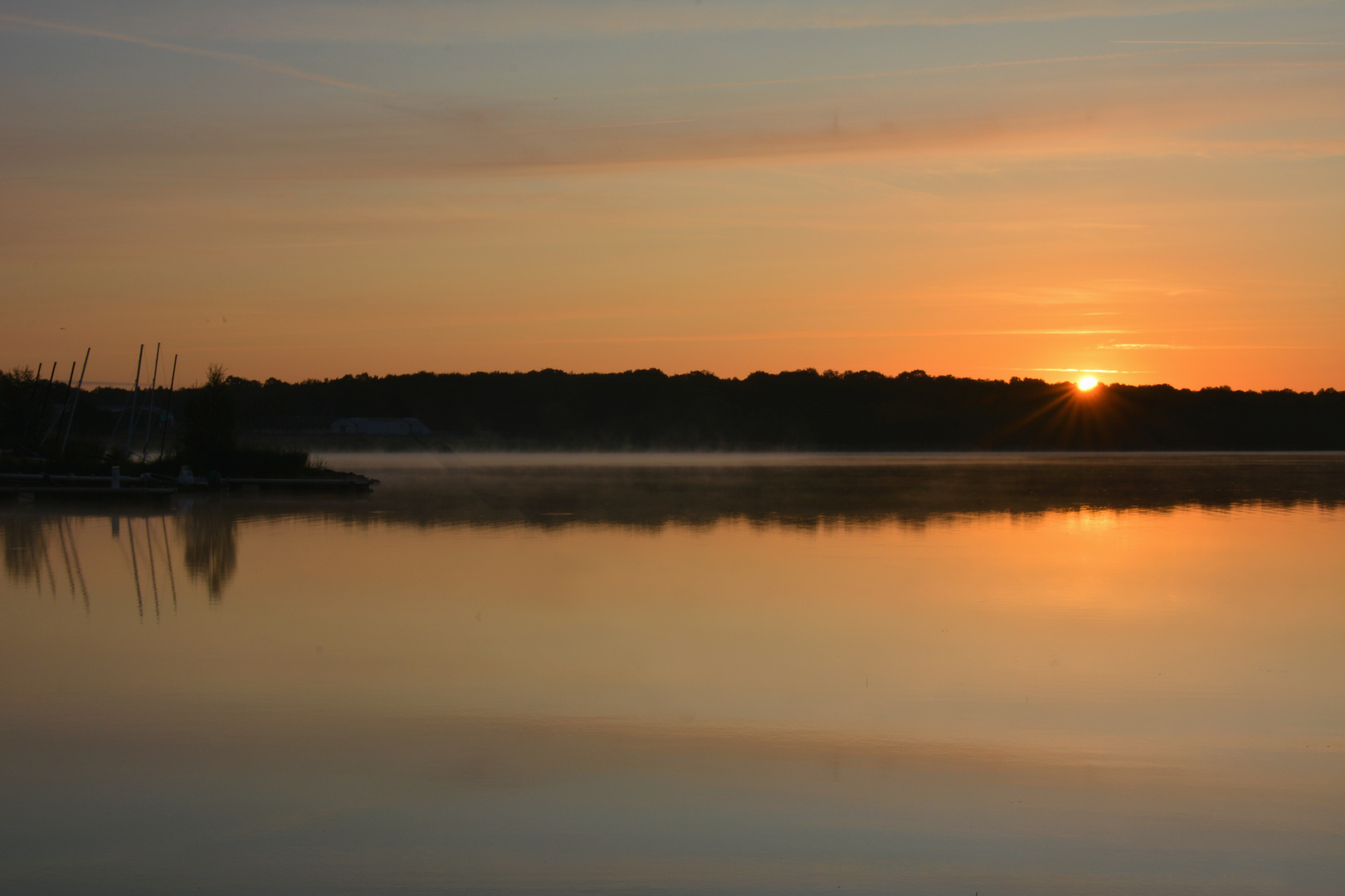 morgens am Lac de Madine