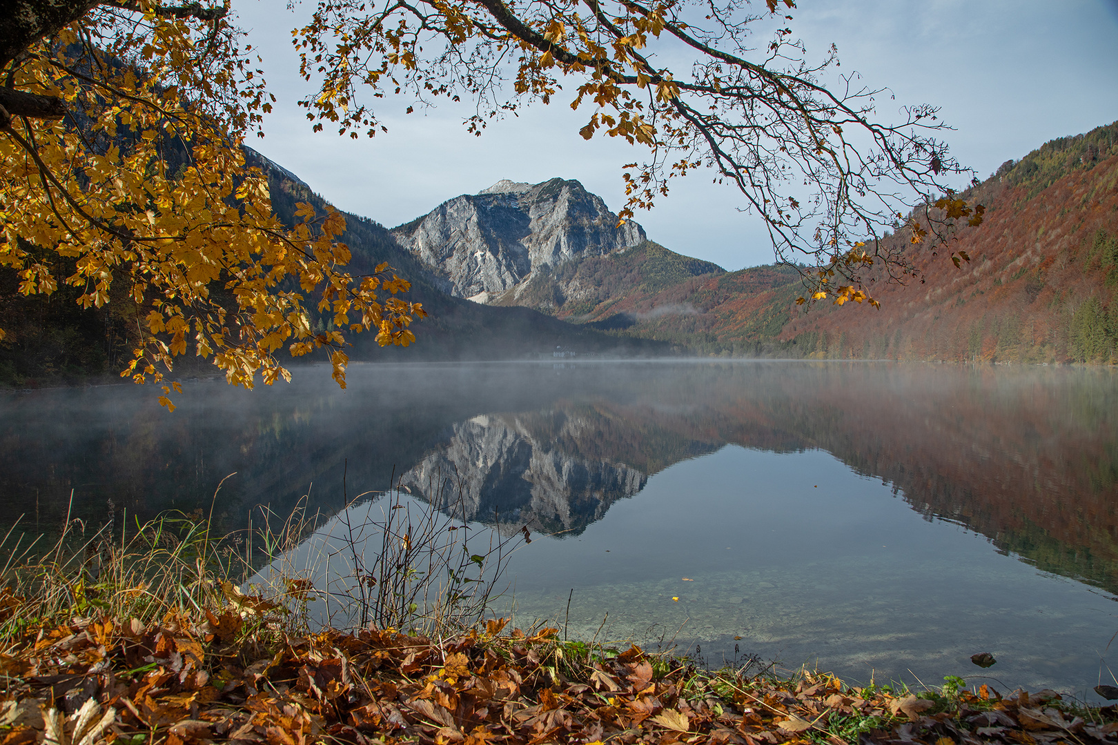 Morgens am Langbathsee