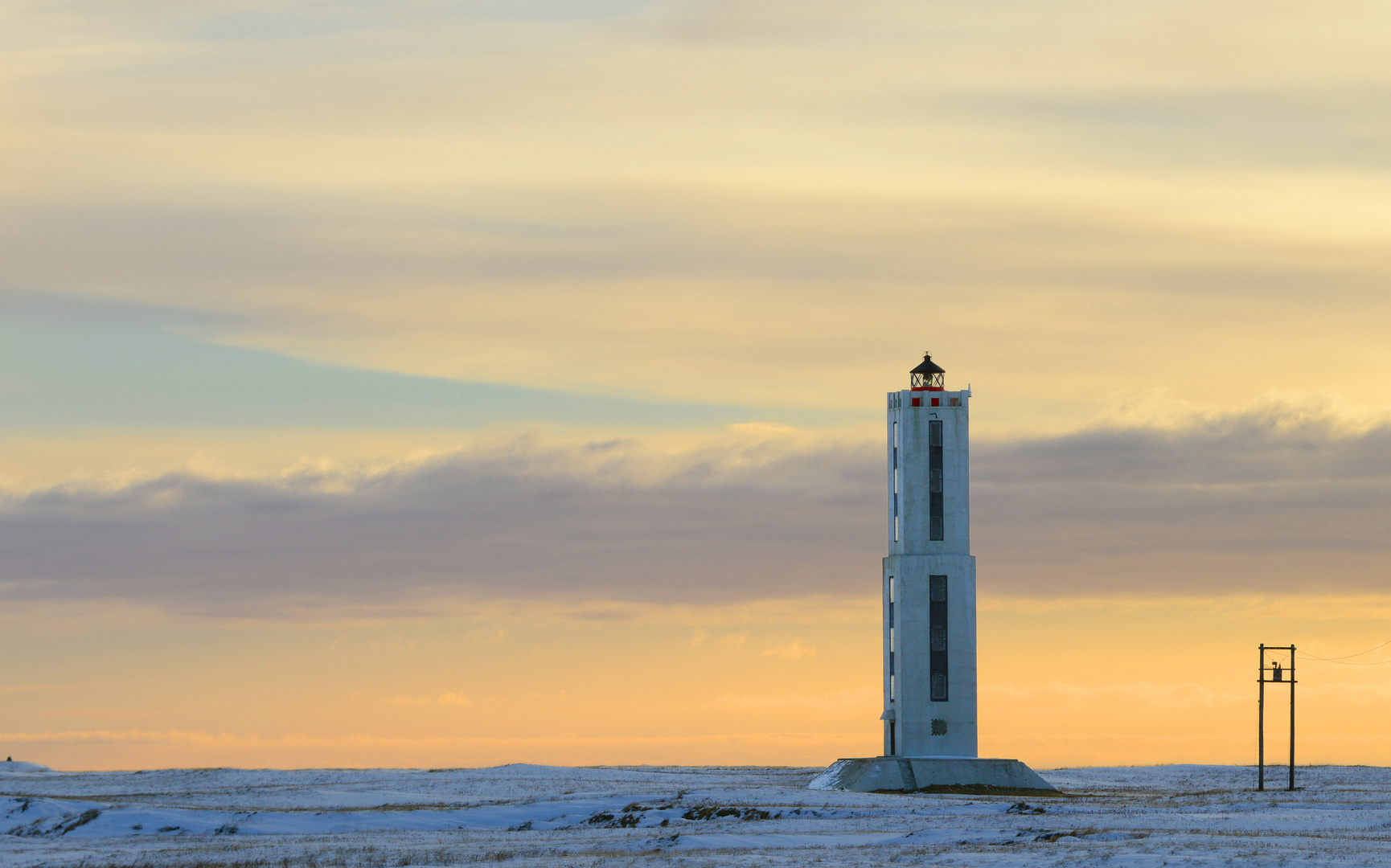 Morgens am Leuchtturm