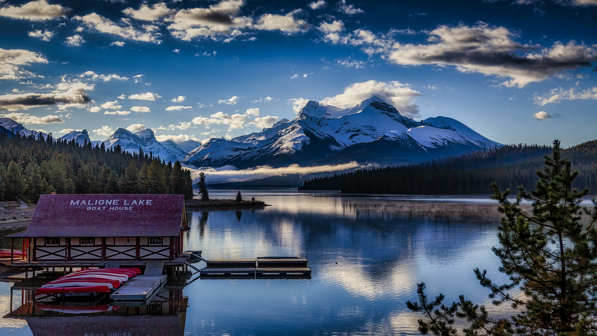 Morgens am Maligne Lake 11