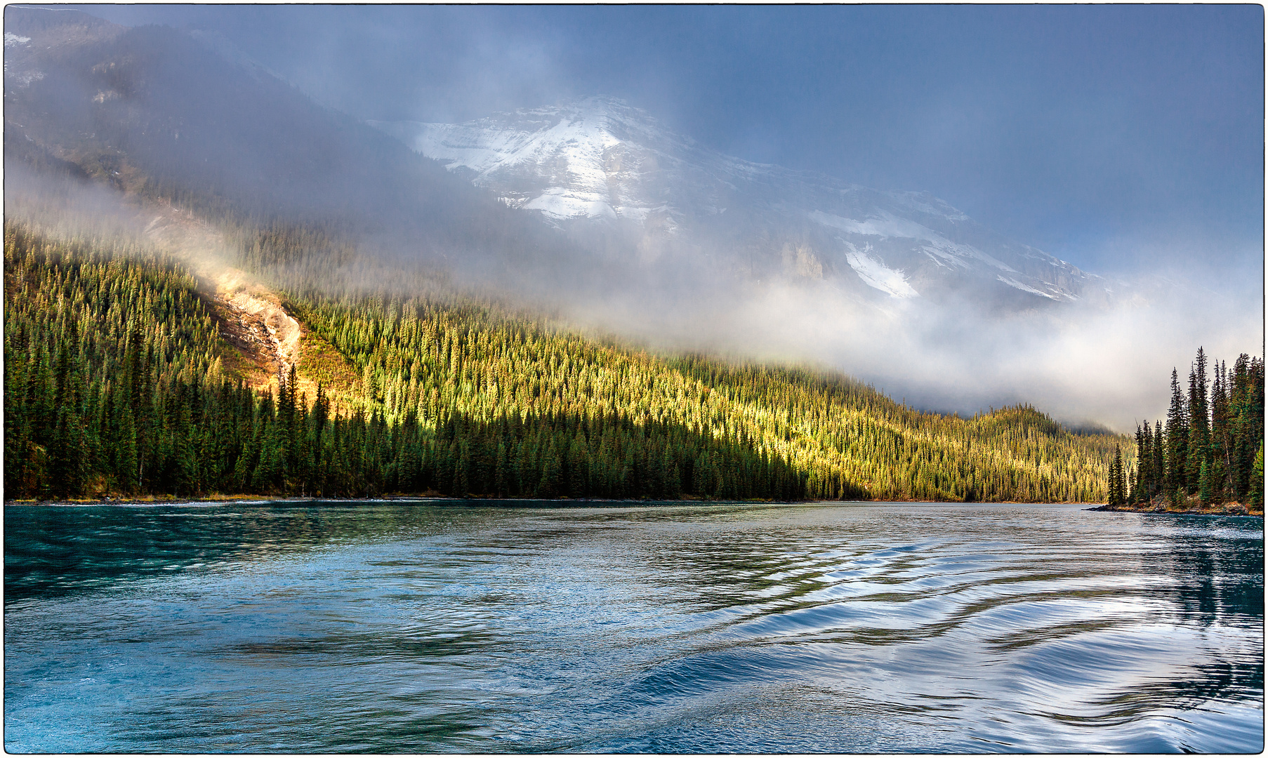 Morgens am Maligne Lake 7