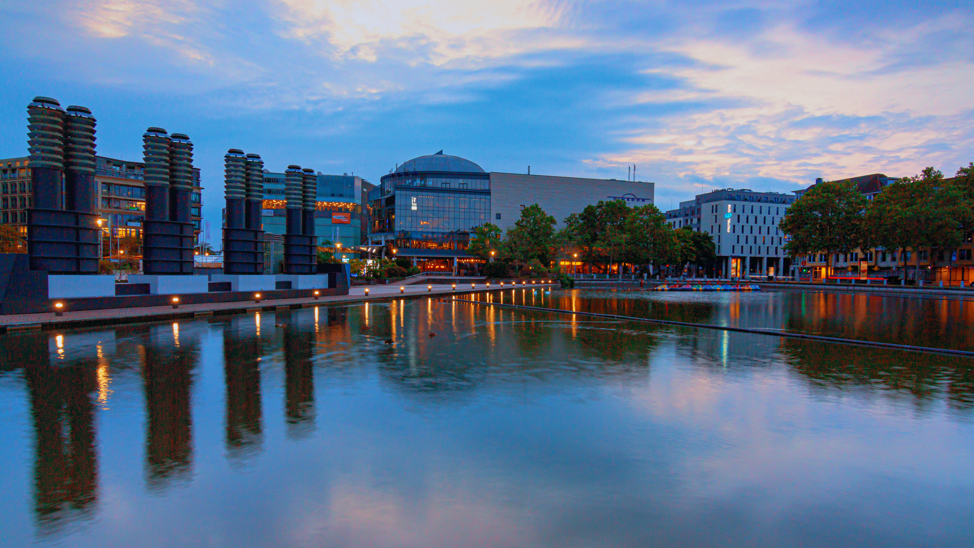 Morgens am Mediapark