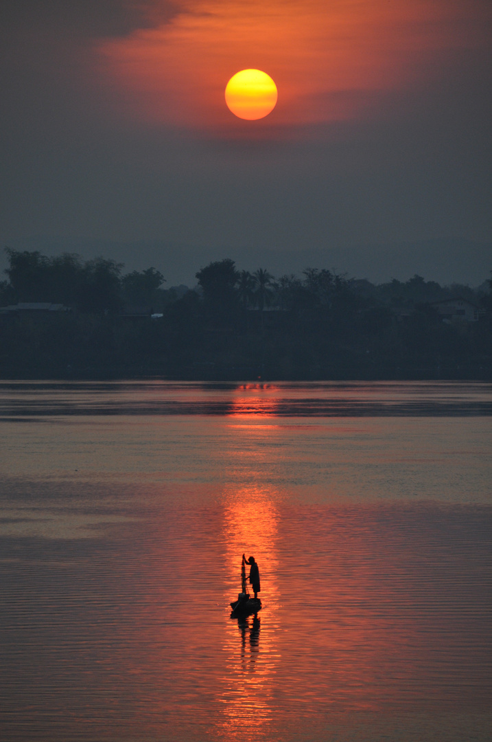 Morgens am Mekong