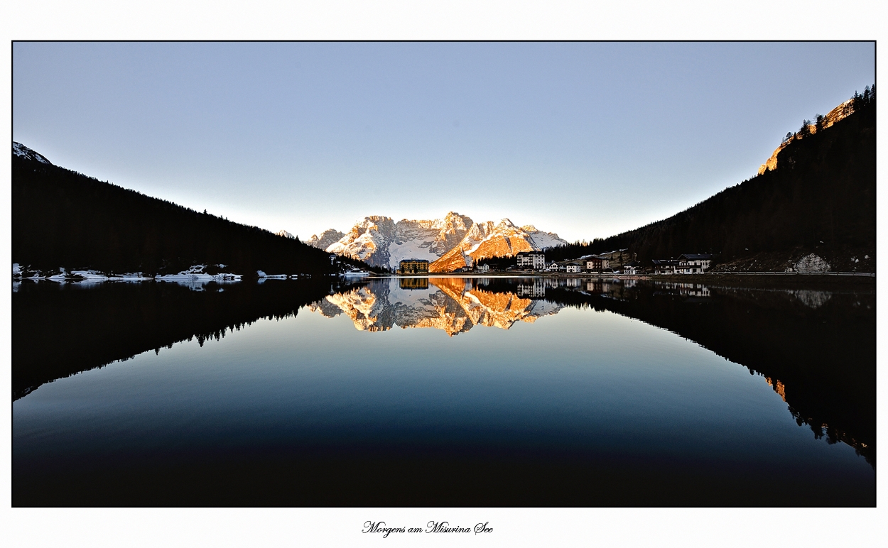 ***Morgens am Misurina See***